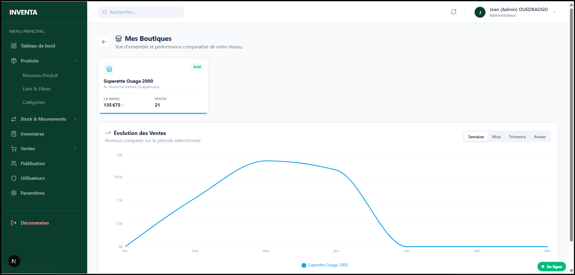 Capture d'écran Inventa 2