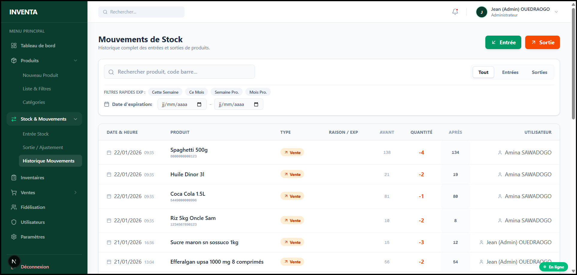 Capture d'écran Inventa 3