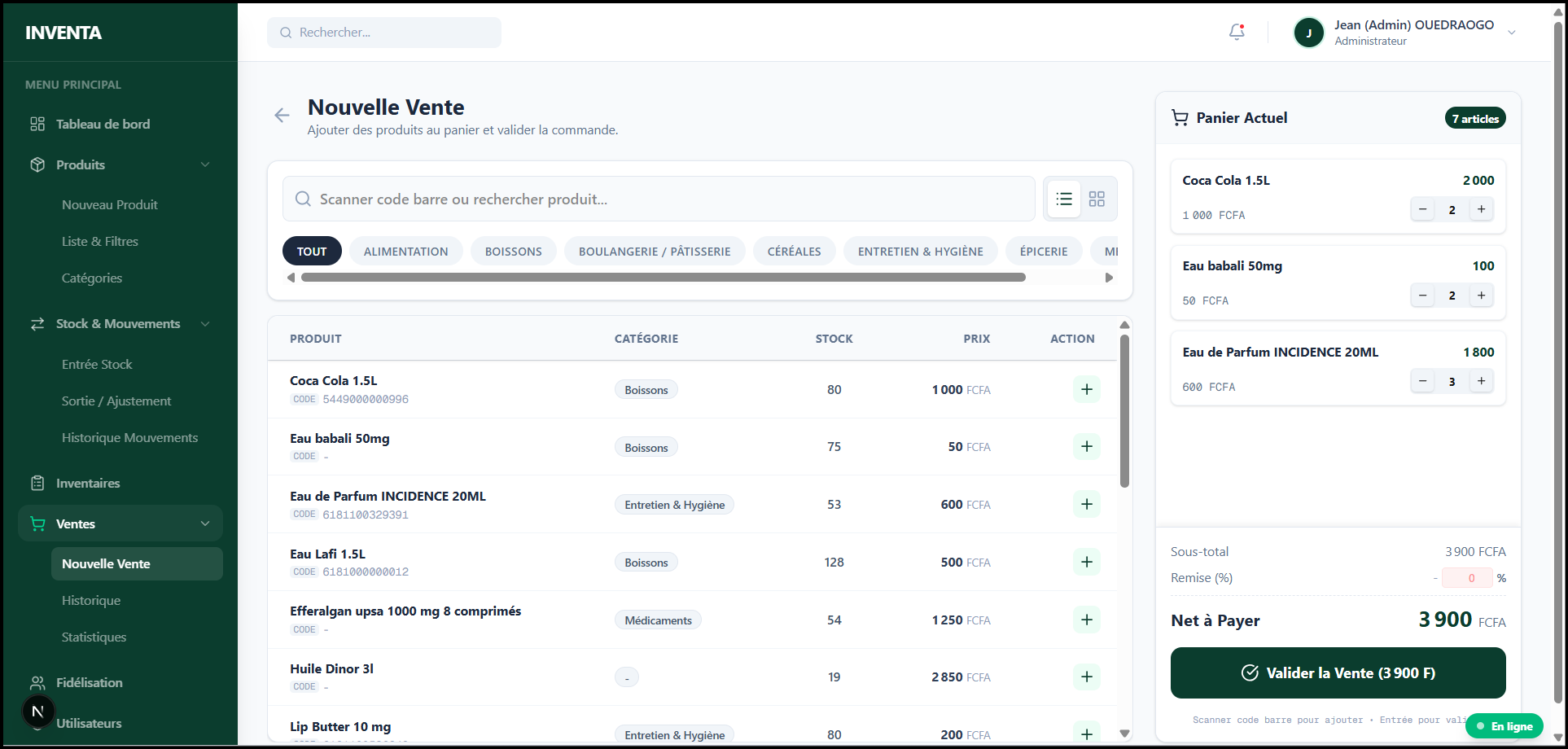 Capture d'écran Inventa 4